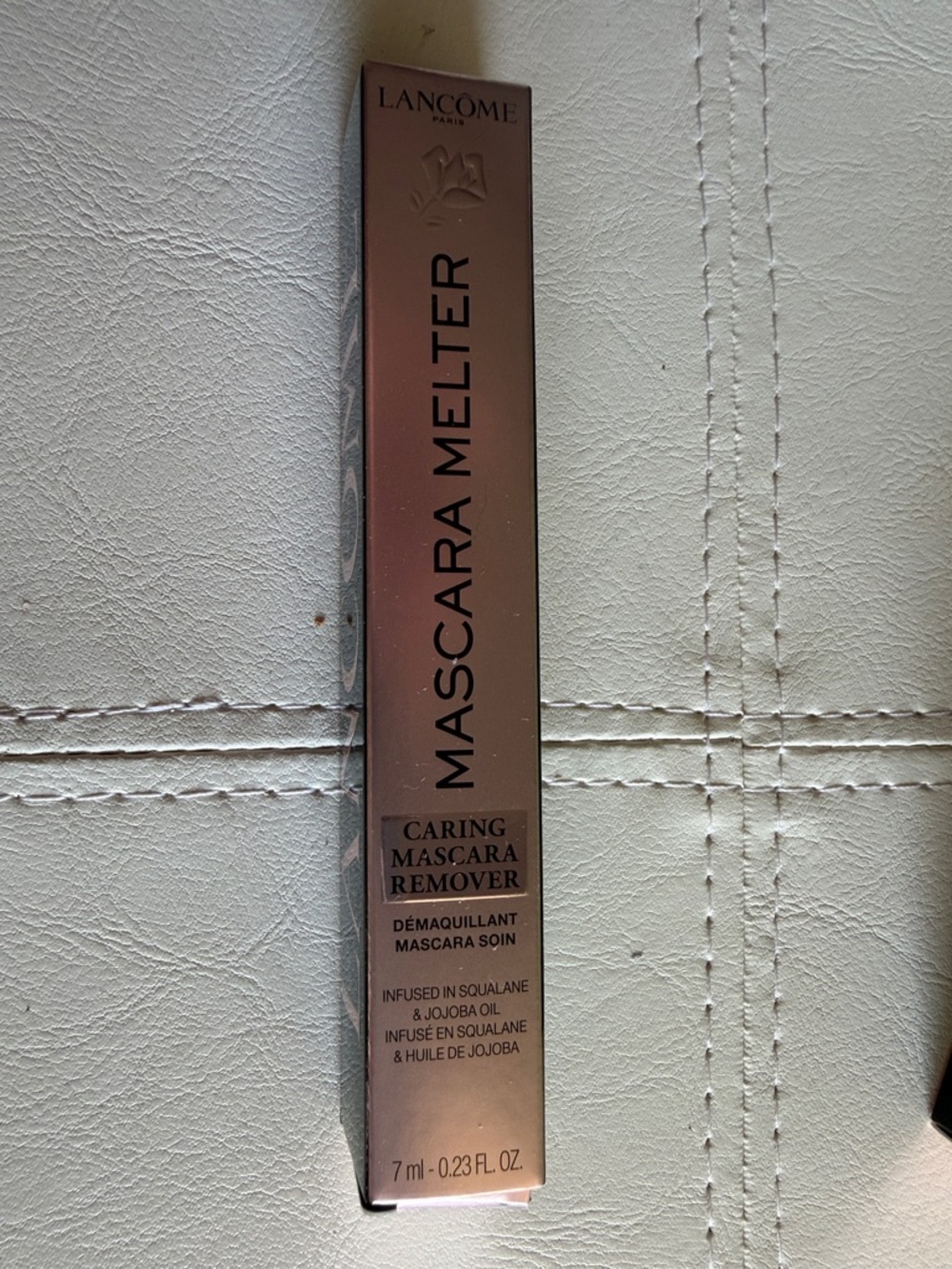 Lancôme Black and Rose Gold Cosmetic Box Packaging